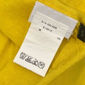 NAPAPIJRI ナパピリ Vネック ハイゲージ コットン 長袖 ニット セーター S/イエロー レディース 薄手