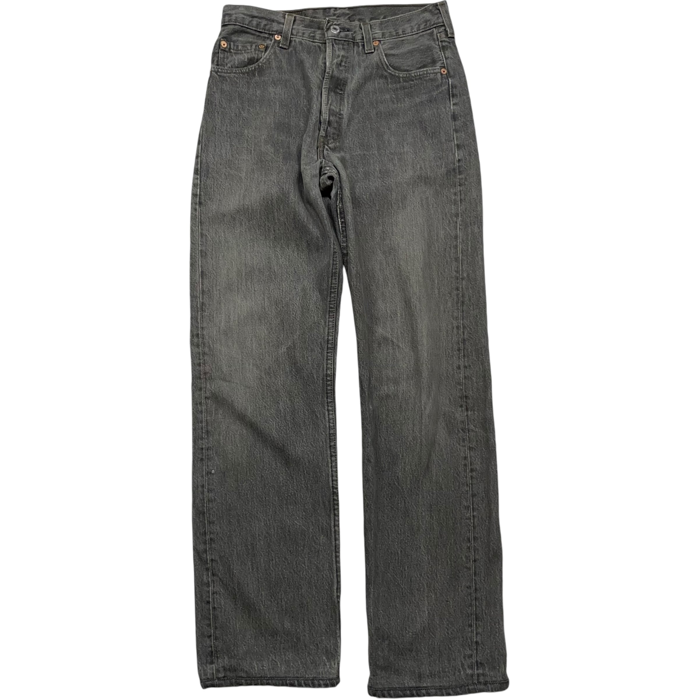 《実寸 W26L29》 Levi's リーバイス 501 ブラックデニム 先染め USA製 90年代 vintage no.4946