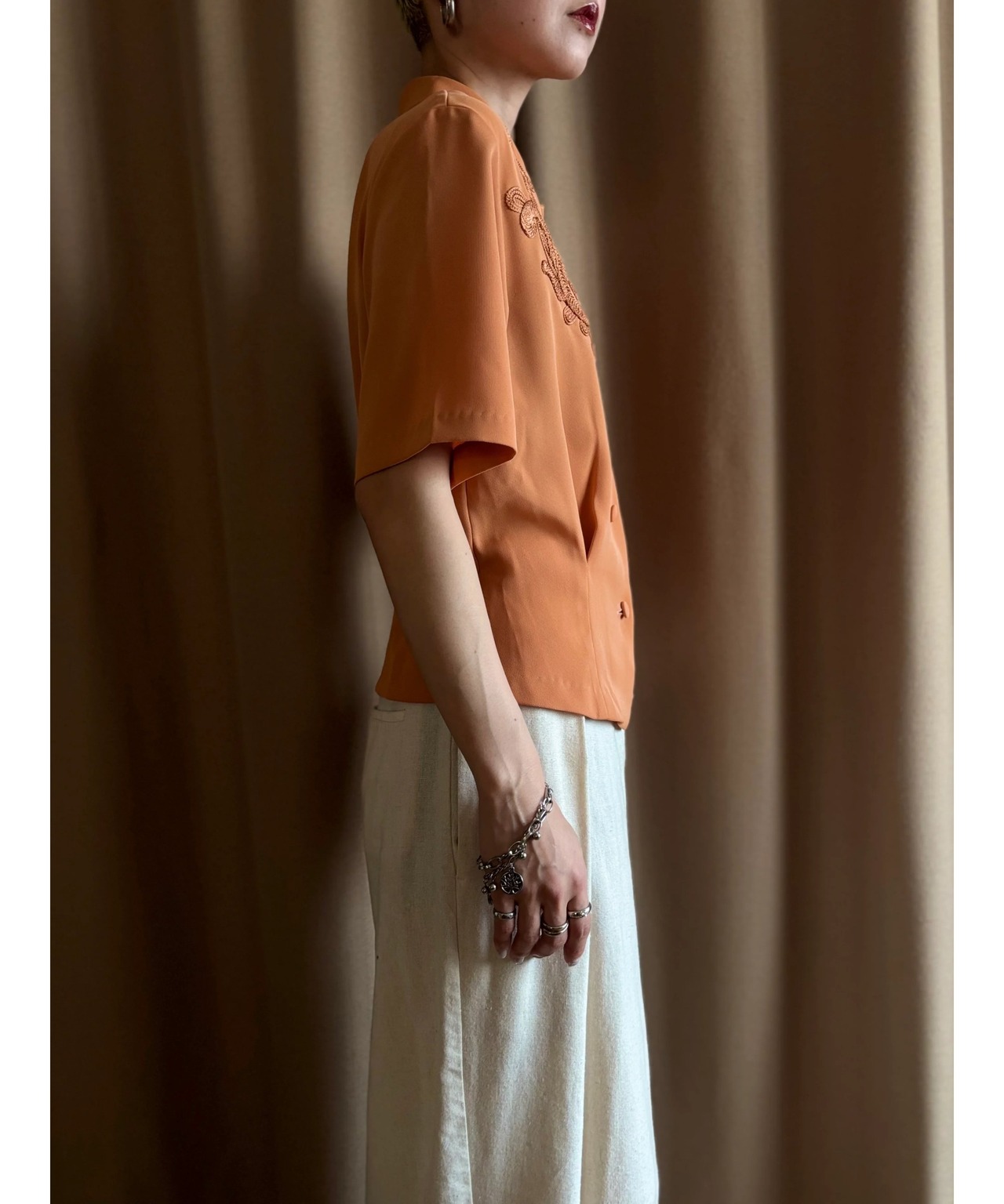 classical mode embroidery shirt-4729-6