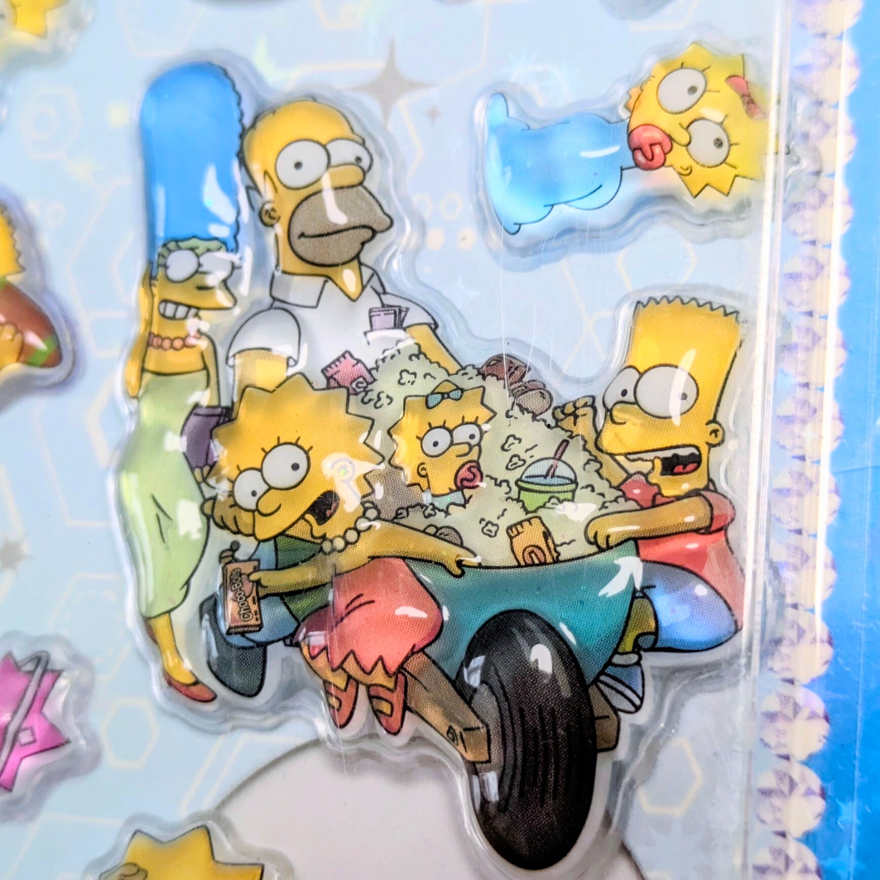 ⚡️Korea exclusive(韓国限定)⚡️【 The Simpsons / シンプソンズ 】3Dクリスタルステッカーver.1 / ぷくぷく?シール / STICKER(ステッカー) / 立体ステッカー 〚アメリカン雑貨 アメトイ〛