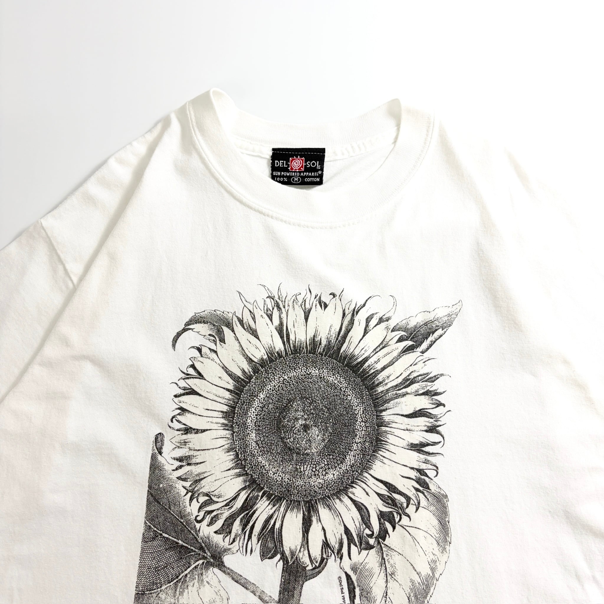 90s Sunflower Botanical Print Tee