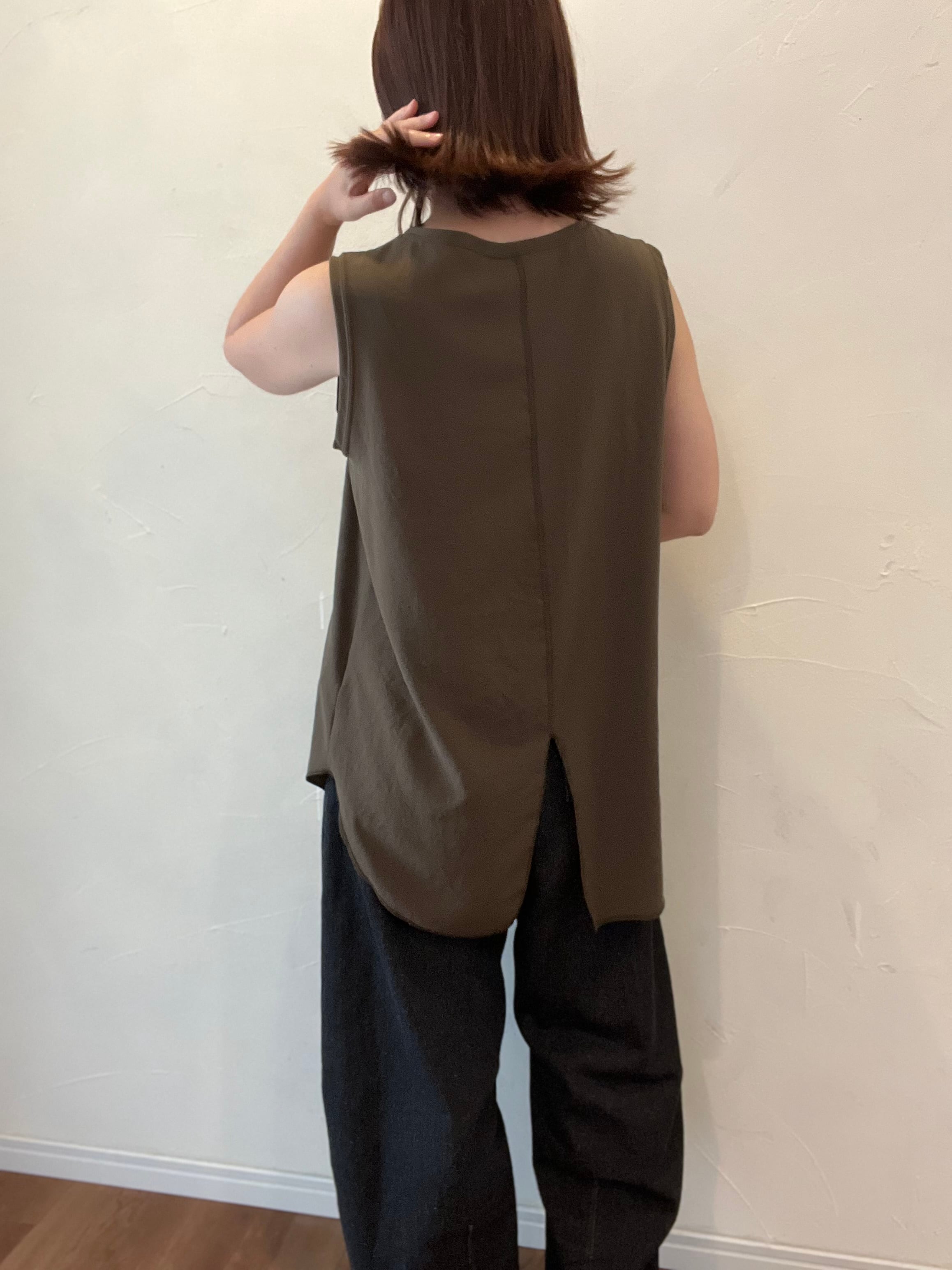 新色追加【dolly-sean/ヤマトドレス】ジョーゼットラウンドヘムタンクトップ　M8522