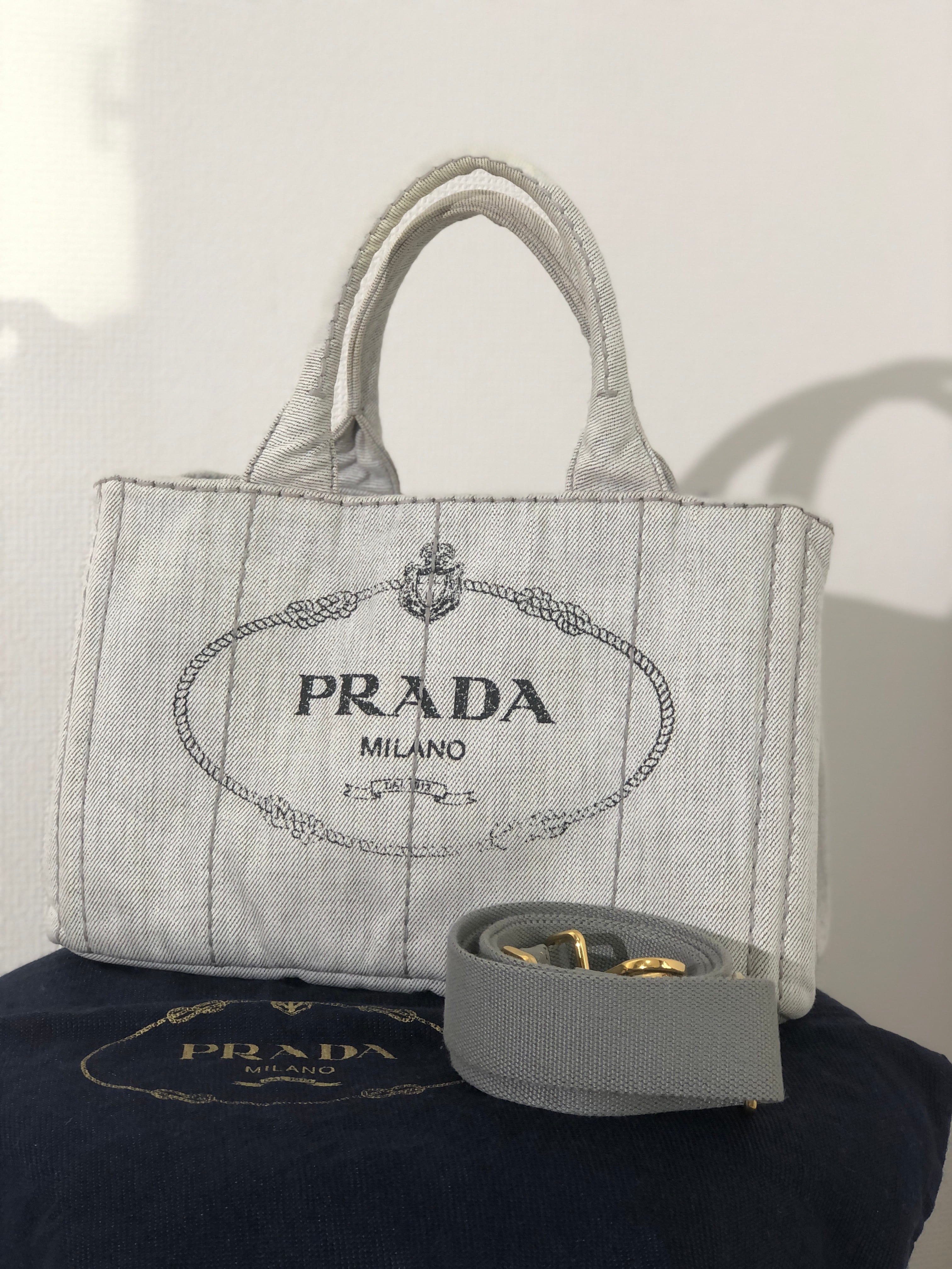 プラダ PRADA 2WAY トートバッグ ショルダー カナパ キャンバス www