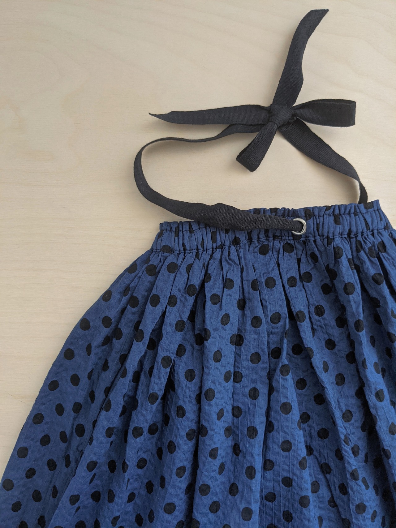 Agave Dress - Black Polka Dot/ CARAMEL