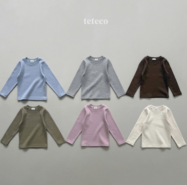 【取寄】teteco デイリーリブTシャツ｜秋服｜韓国子供服｜ 26/AT