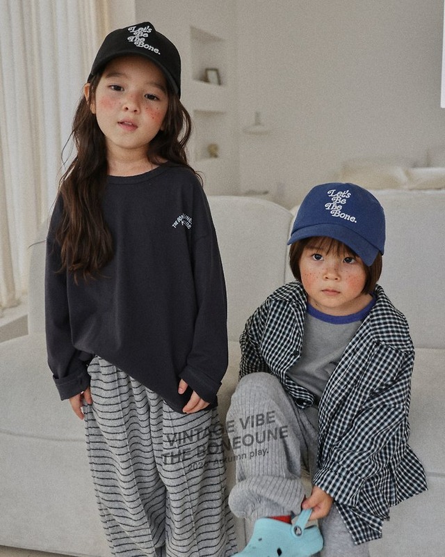 【取寄】boneoune｜bonne bio-washed single tee｜ボンヌバイオウォッシュシングルT｜XS-JL｜kids&jr｜26 autumn