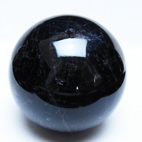 1.1Kg モリオン 黒水晶 丸玉 91mm スフィア 一点物 151-9335