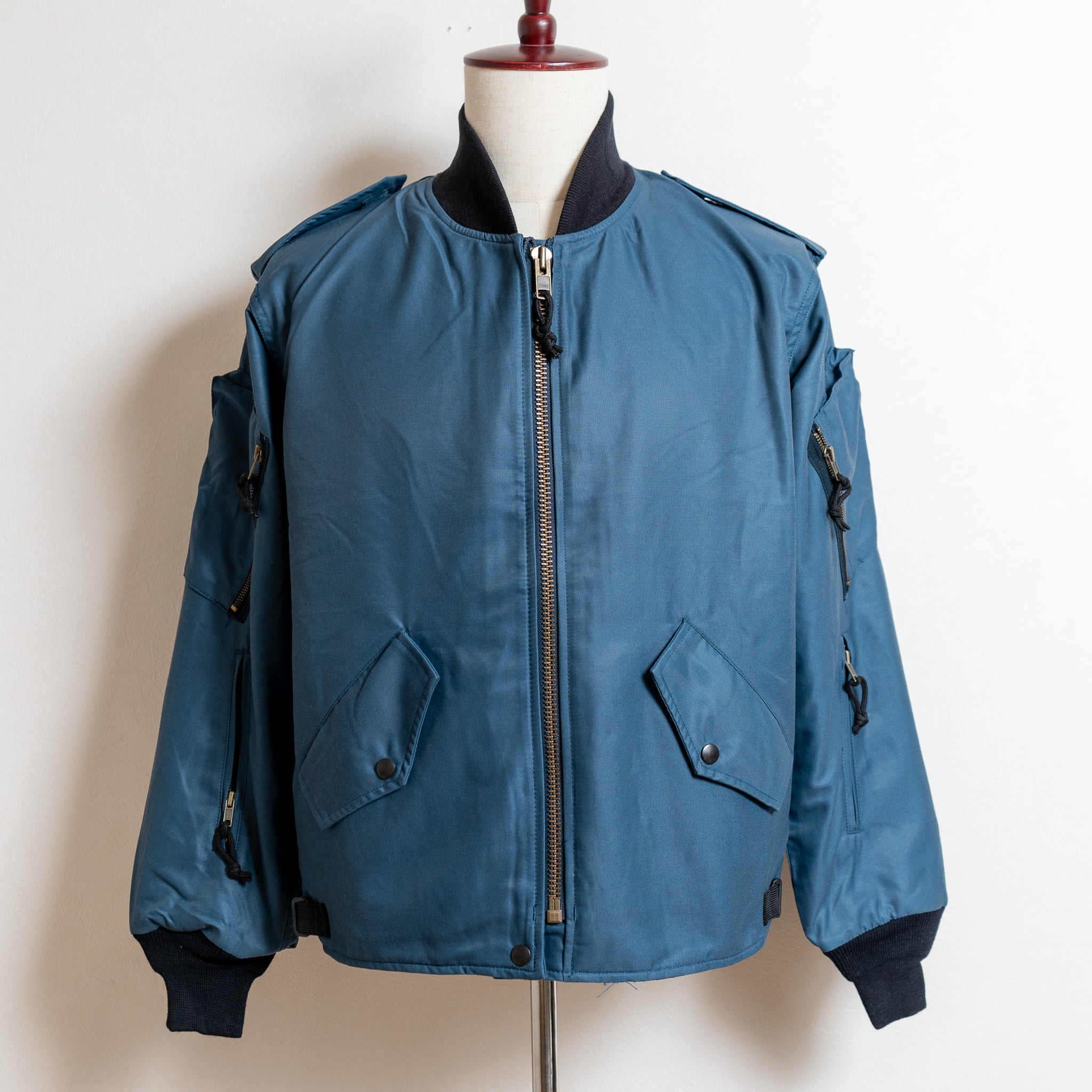 【DEADSTOCK】Royal Canadian Air Force TypeⅢ Flyers Jacket RCAF カナダ空軍 実物  フライトジャケット 希少 レア ブルー デッドストック 新品 | FAR EAST SIGNAL powered by BASE