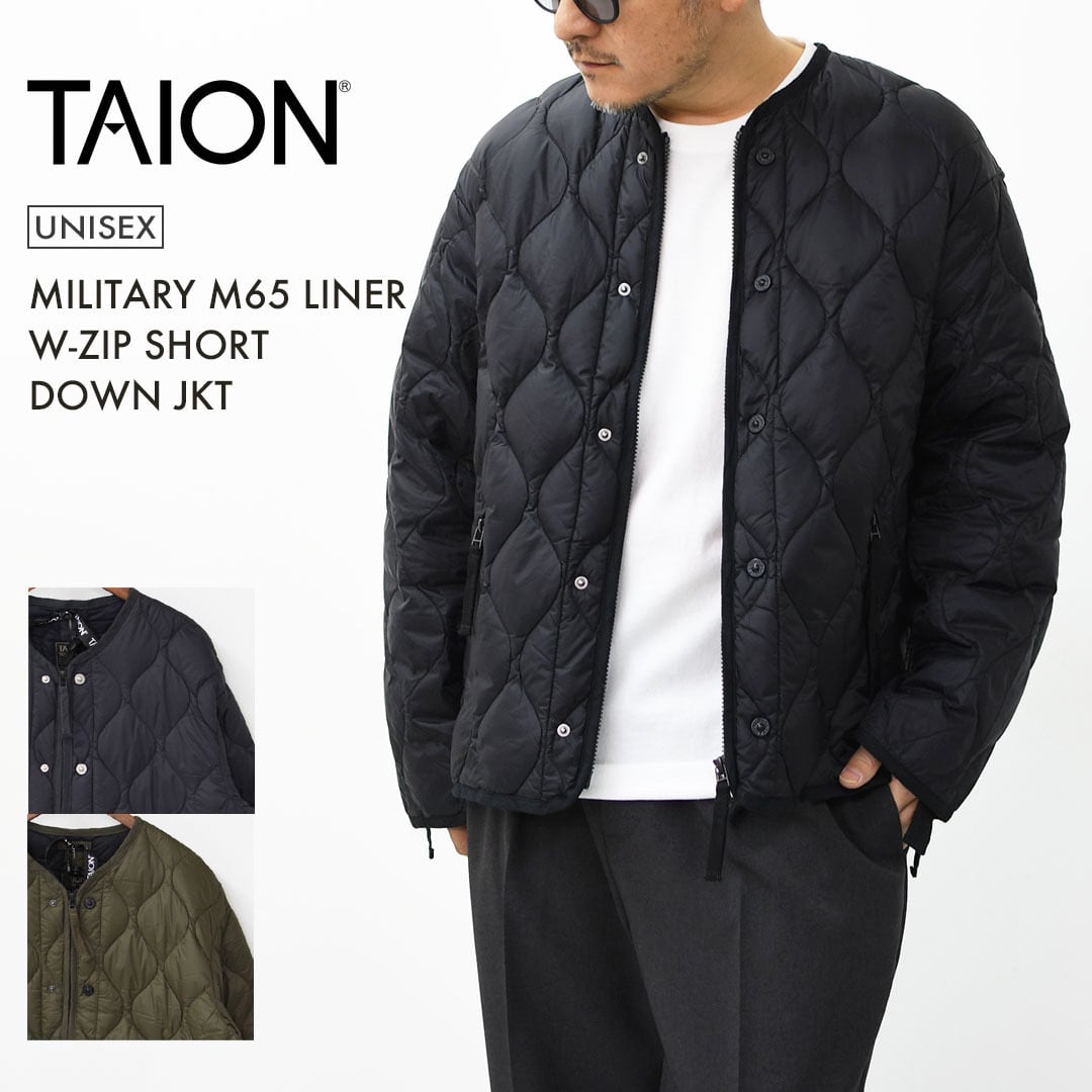 TAION[タイオン] MILITARY M65 LINER W-ZIP SHORT DOWN JKT [M65LSZBML