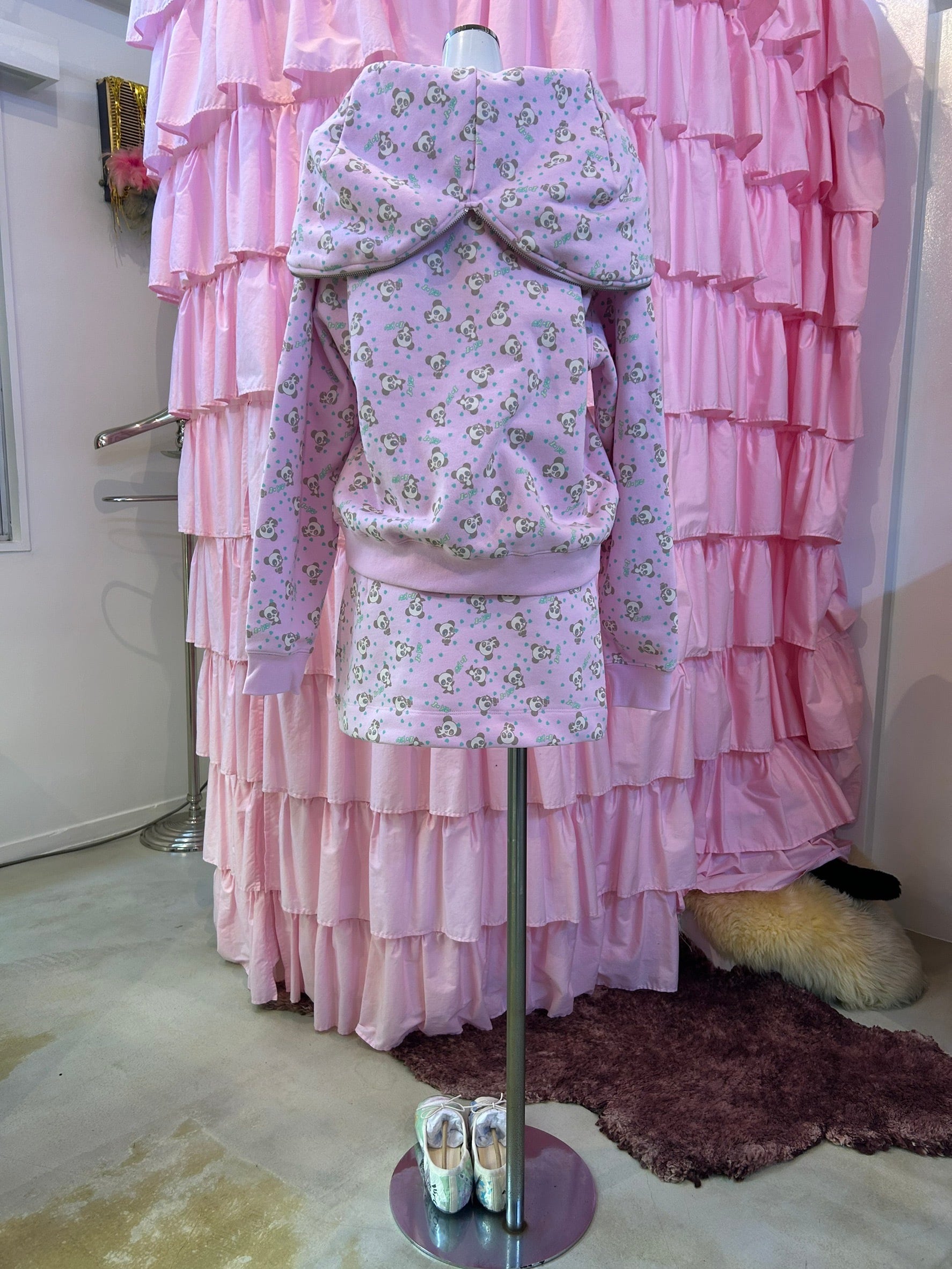 Ashley WILLIAMS BUTTERFLY HOODIE / pink panda | PAY ID