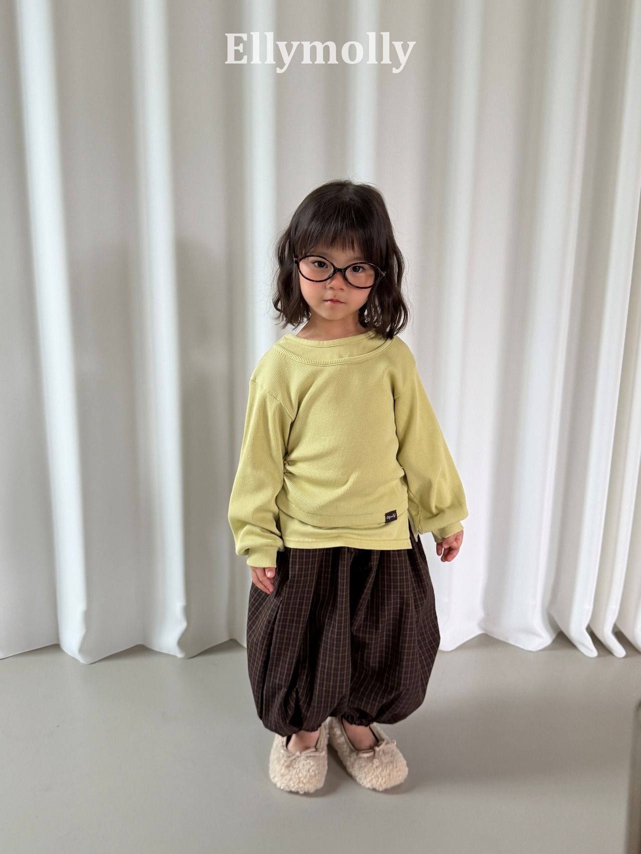 韓国子供服 / 26Autumn / ELLY MOLLY / ヘーゼルレイヤーTシャツ / 秋服 *5~15*