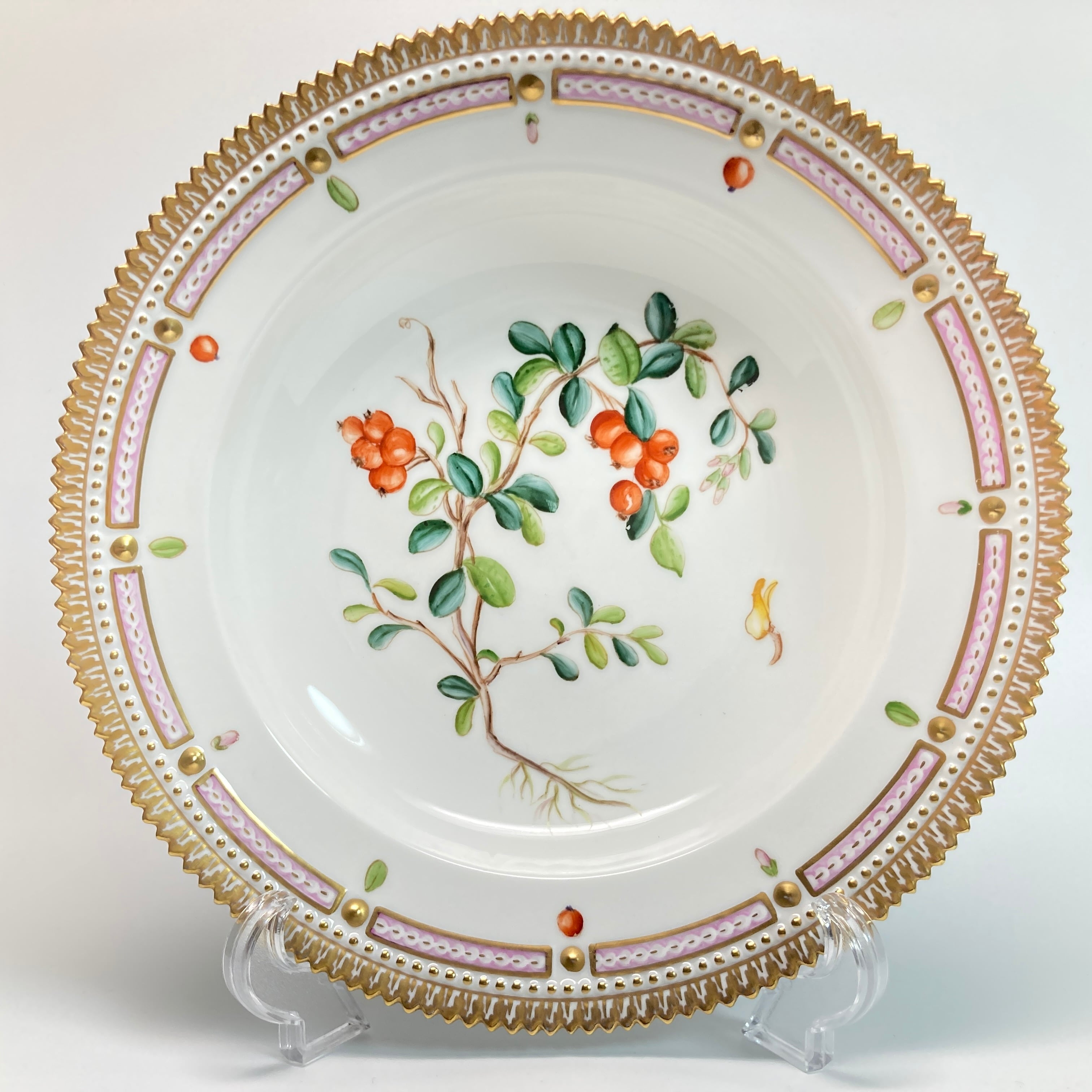 美品 希少品 ロイヤルコペンハーゲン フローラダニカ 透かし彫り 大皿Flora