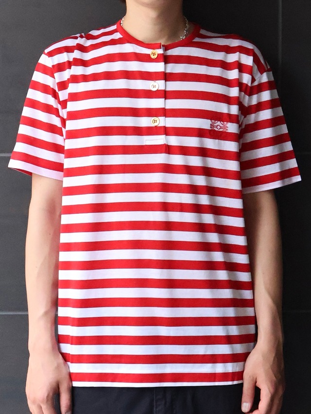 【loewe】border henley neck top