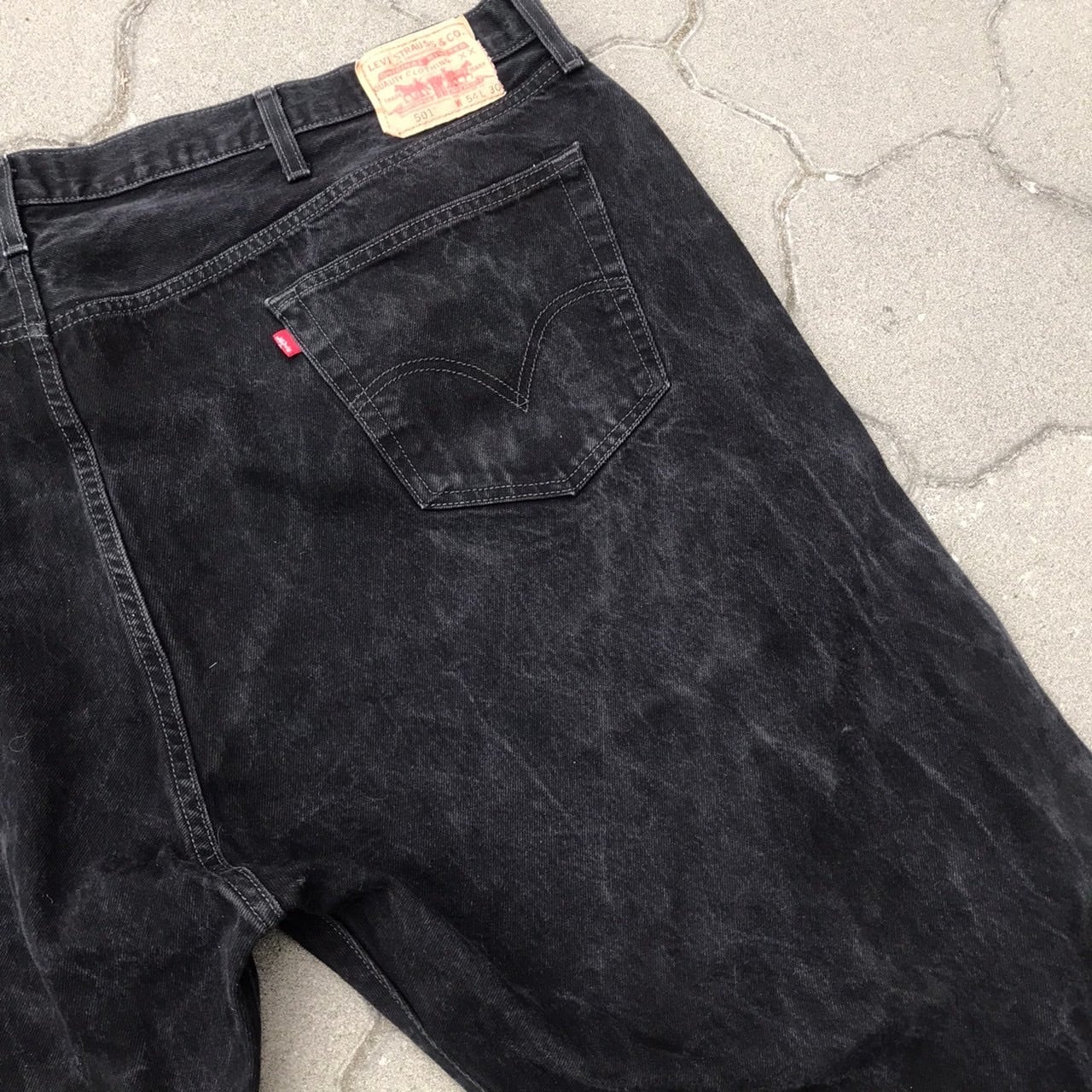貴重 W54 Levis 501 スーパービッグサイズ ブラック デニム 貴重 W54 Levis 501 スーパービッグサイズ ブラック デニム