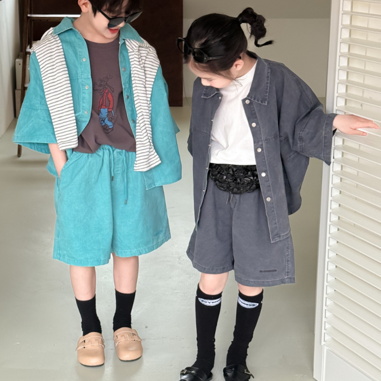 夏ピュアカラーカジュアルセット