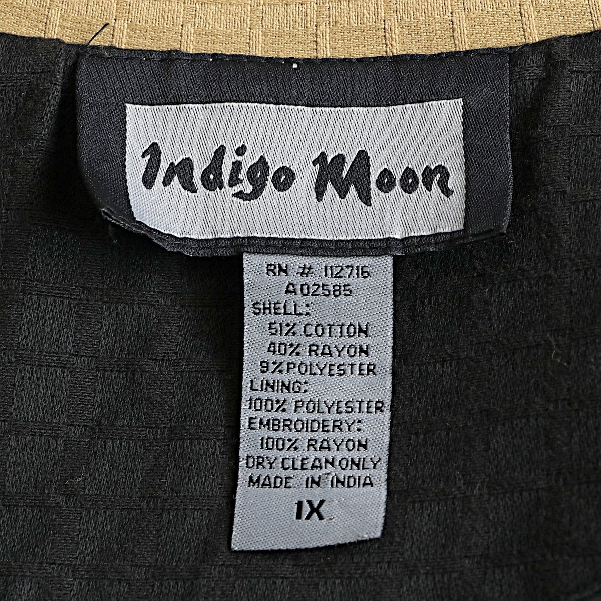 indigo moon ボタニカル刺繍 変わり織 柄 ジャケット 古着 used レディース | khaki select clothing powered by BASE