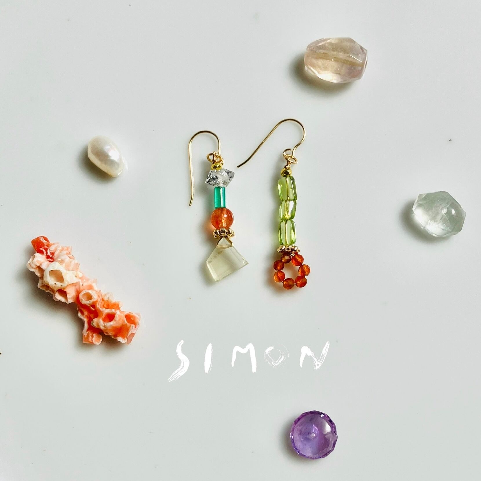 Coloration 彩り K14gfピアス 金具変更可 | simon