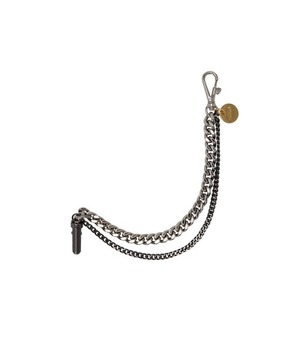 [VUNQUE] Long Bullet Double Chain Silver