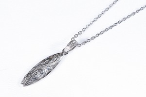 【316L Hawaiian surfboard necklace】/ SILVER