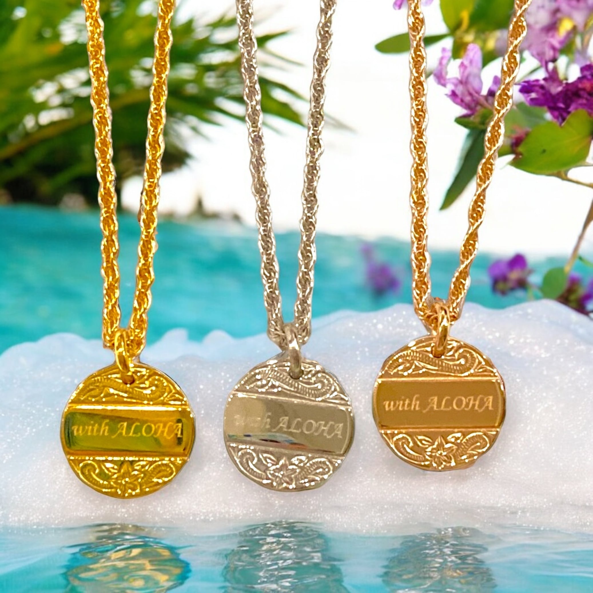 ALOHALOVERS】with alohaネックレス/SV/GLD/PG | ALOHA LOVERS ALOHALOVERS】with alohaネックレス/SV/GLD/PG | ALOHA LOVERS