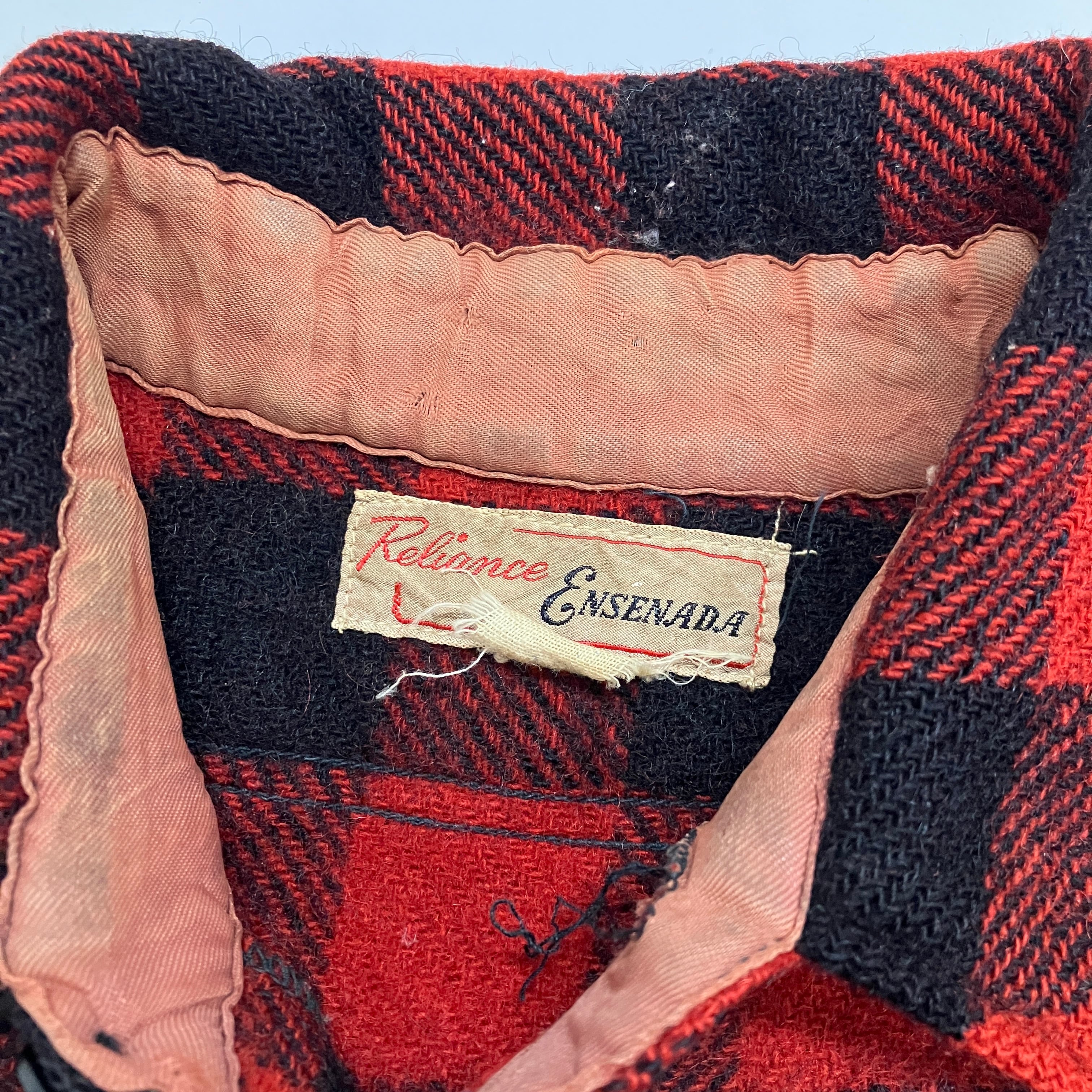 ⓀⓀ1950's ENSENADA WOOL SHIRT RED | safarionline