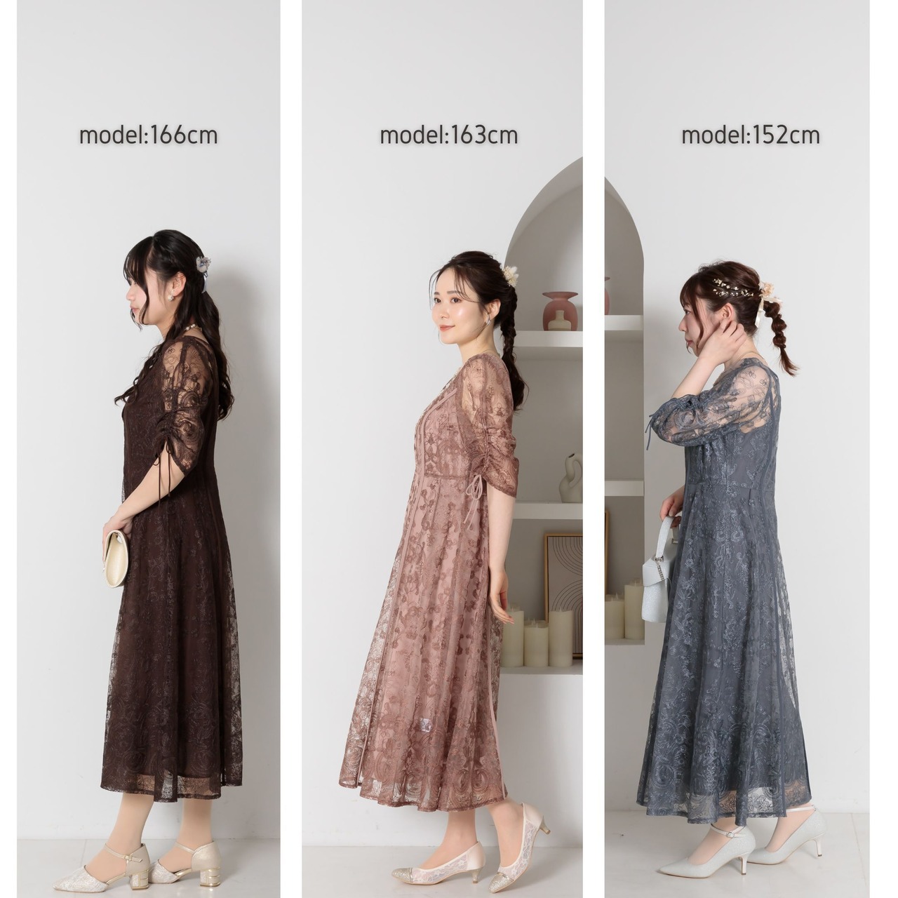 9446-1 エンブロイダリーレイヤードドレス | a.r.azalearose 