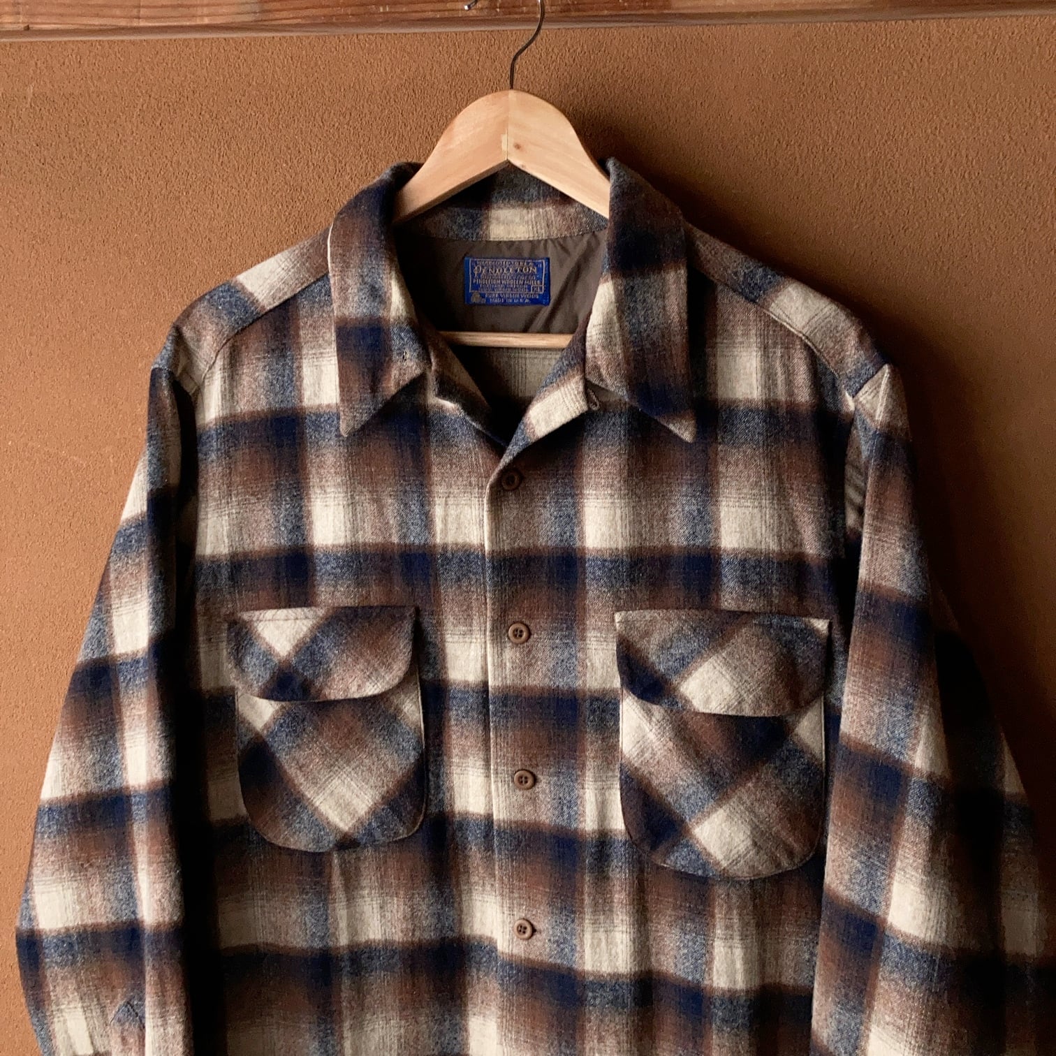 1970's~80's Pendleton ウールチェックシャツ ボックスカット 1970's~80's Pendleton ウールチェックシャツ ボックスカット