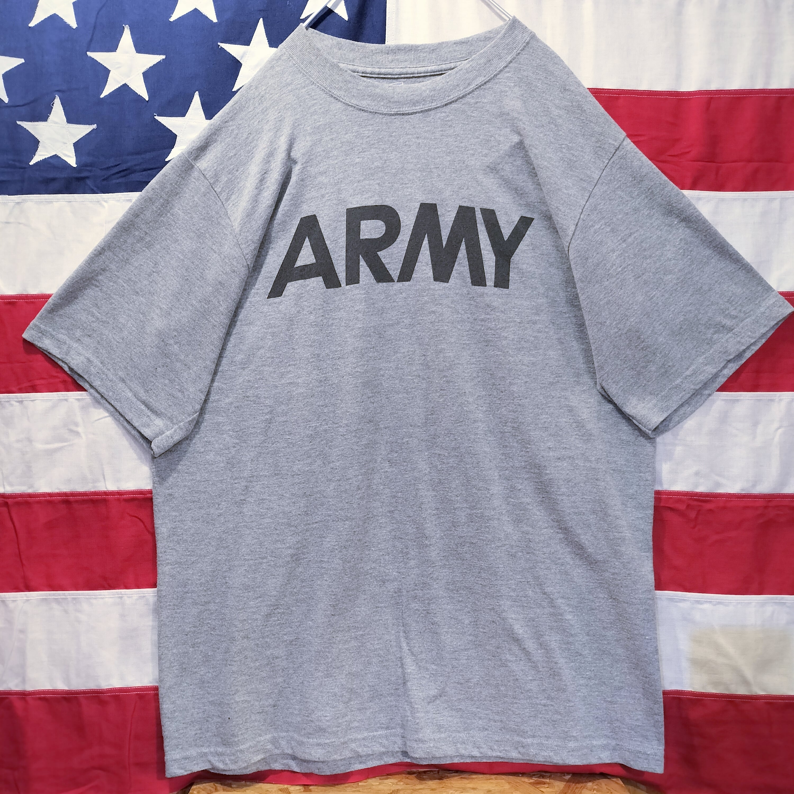 Used Tシャツ◆M 米軍放出品 SOFFE ARMY Tシャツ リフレクター グレー◆ヴィンテージ 古着 アメリカン