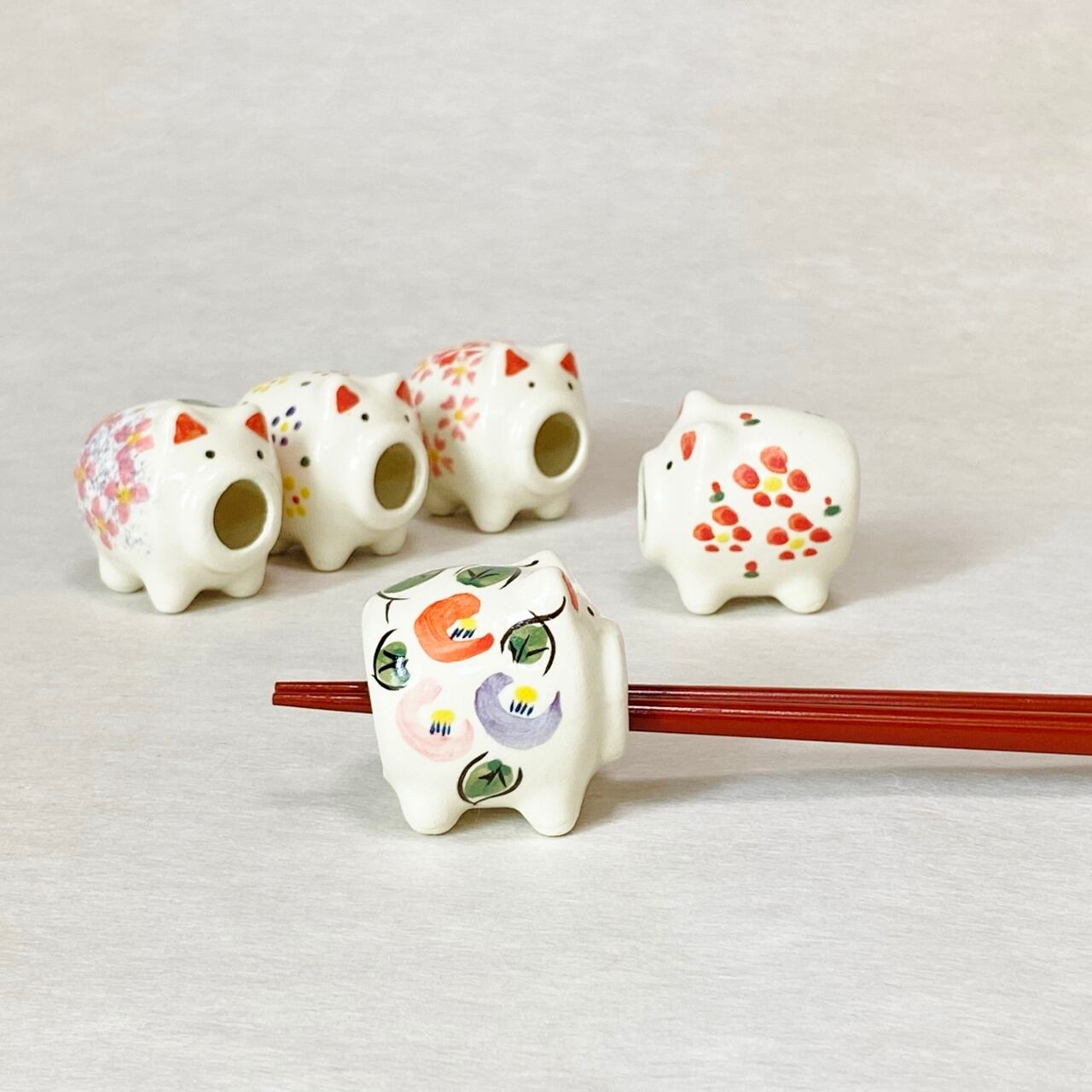 なまず家 箸置き5個セット なまず家 箸置き5個セット 箸置き 5個セット 日本 390g - Hasami