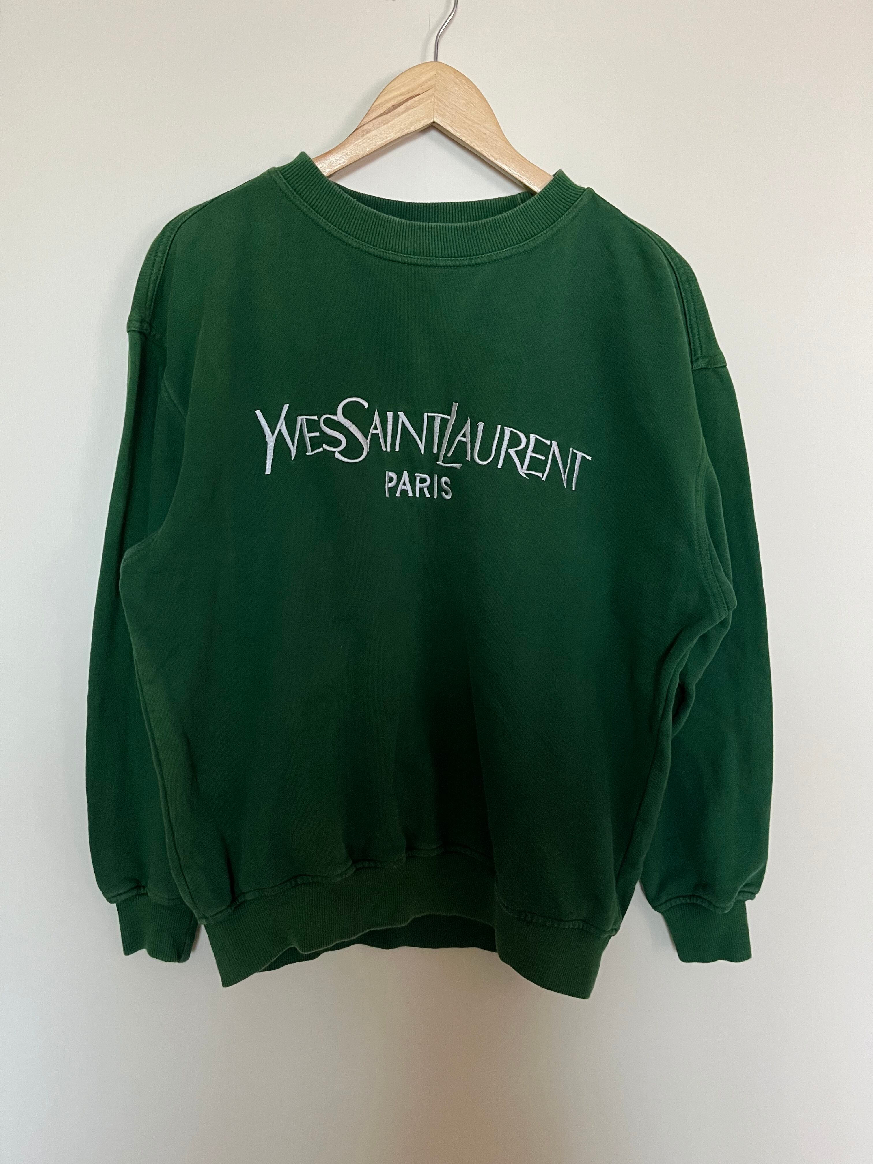 yslイヴサンローラン スウェット グリーン | aile_vintage yslイヴサンローラン スウェット グリーン | aile_vintage