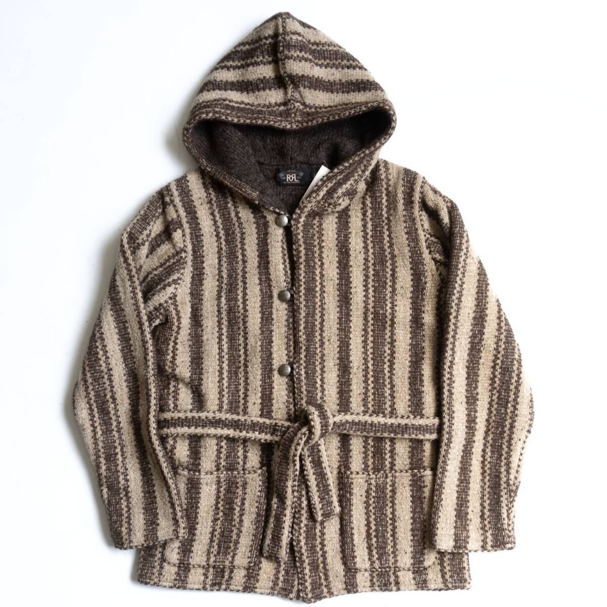 名作】RRL【WABASH STRIPE VEST】S インディゴ ウォバッシュ
