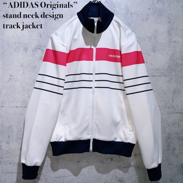 “ADIDAS Originals”stand neck design track jacket