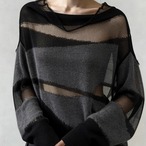 Black Knit Sweater, Lazy Fit Trendy Winter Top (ME271)