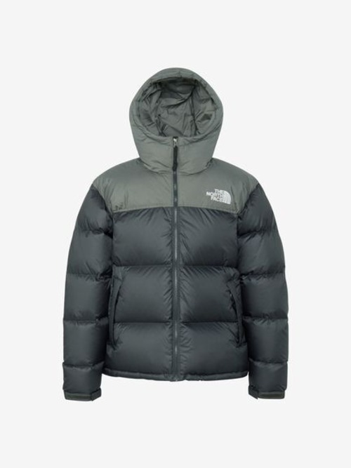 THE NORTH FACE (ザノースフェイス) ヌプシフーディー (FA) ヒューズボックスグレー×アスファルトグレー  ND92559