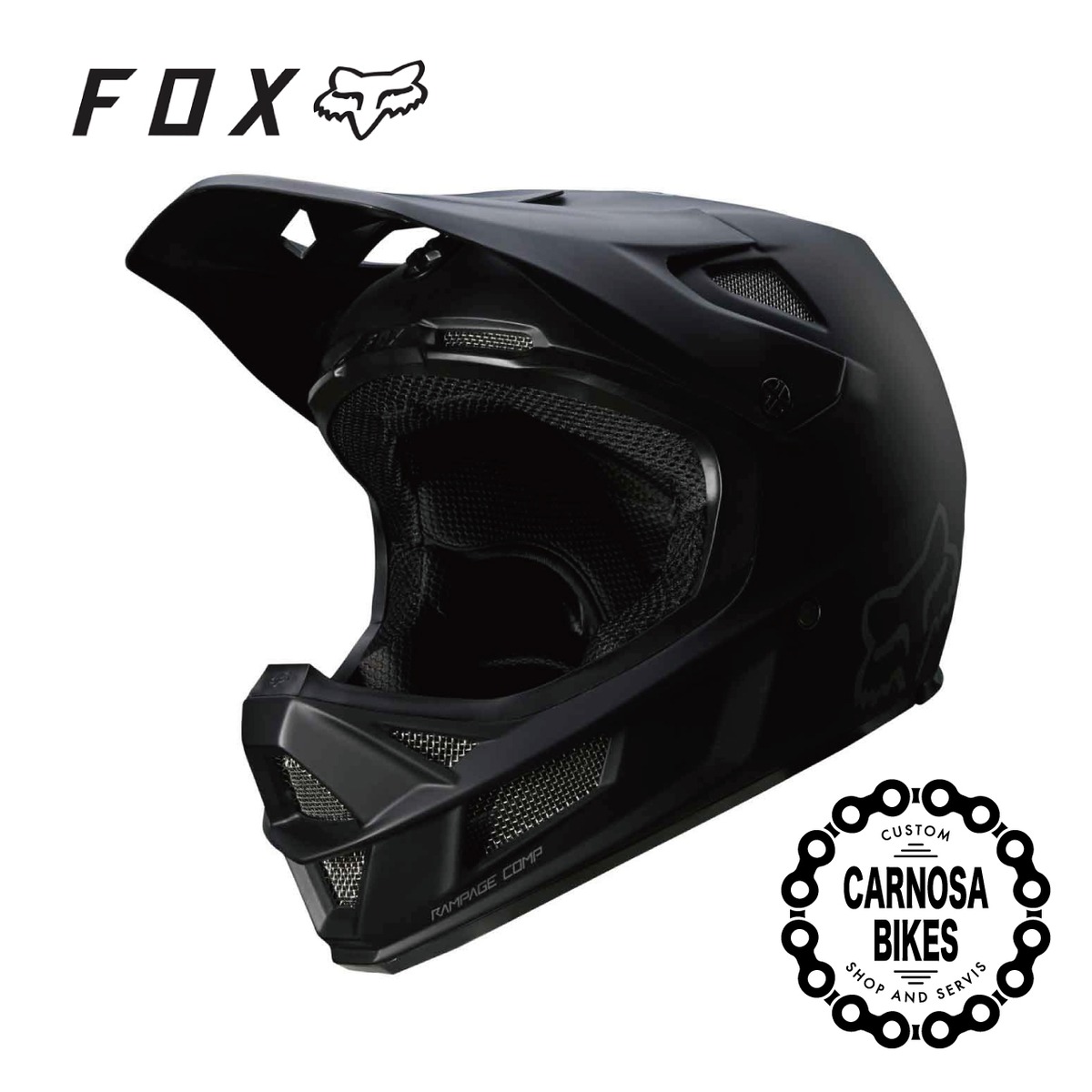 FOX】RAMPAGE COMP HELMET [ランページ コンプ ヘルメット] MIPS Matte 