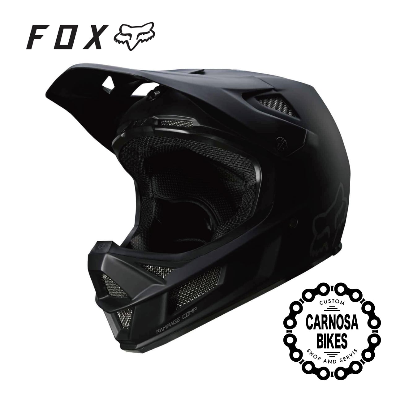 FOX】RAMPAGE COMP HELMET [ランページ コンプ ヘルメット] MIPS Matte 