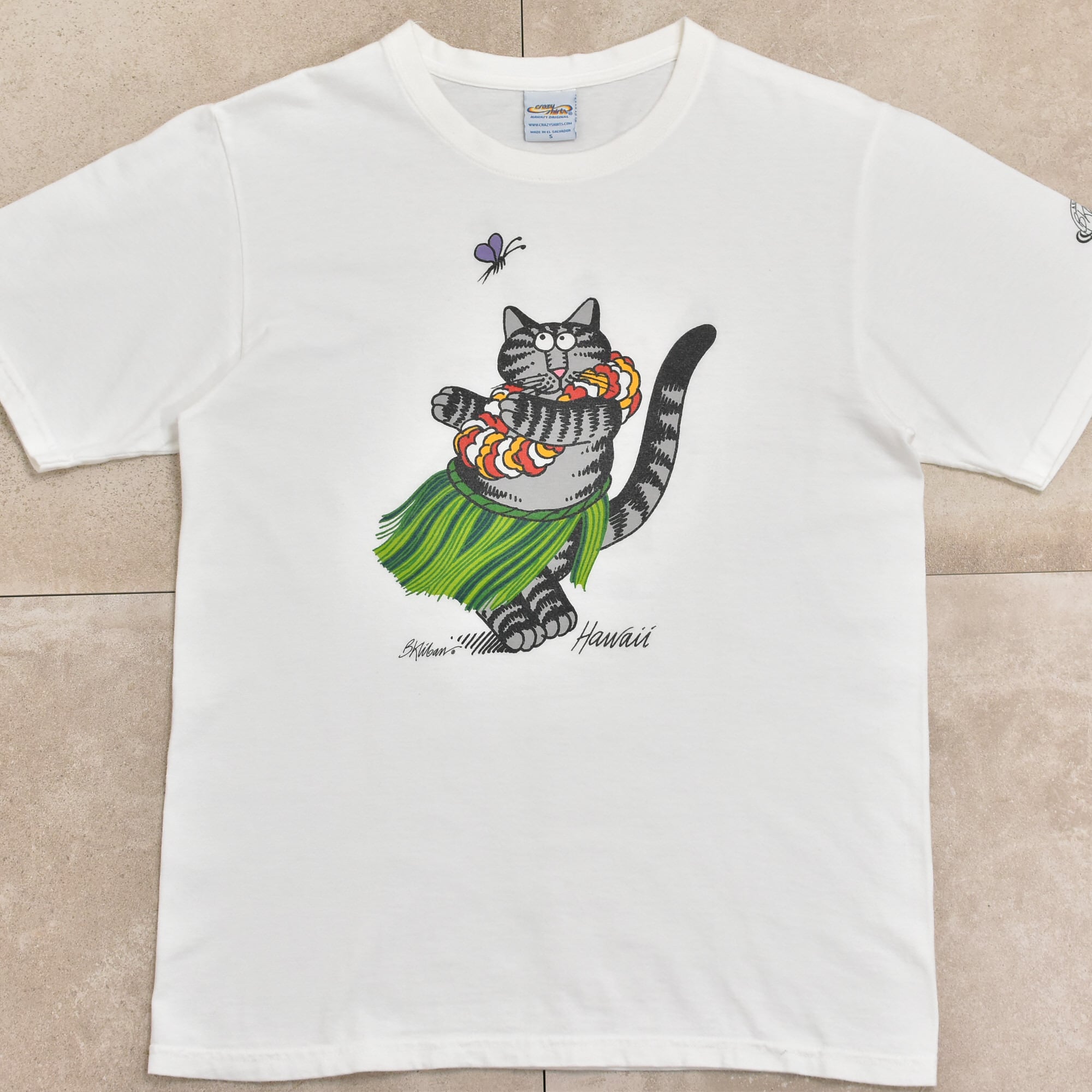 00s crazy shirts Kliban cat print T-shirt | 古着屋 grin days
