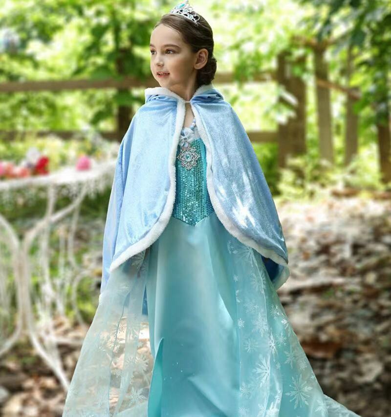プリンセス アナ雪 エルサ ドレス ハロウィン s 仮装 140 衣装