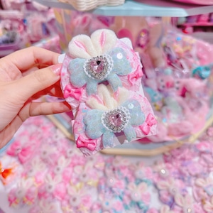 【R38】52-41うさみみツインヘアクリップ