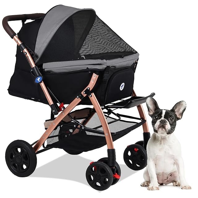 Cavoyo 犬用 カート 大容量 耐荷重73kg 老犬 ペットカート バギー