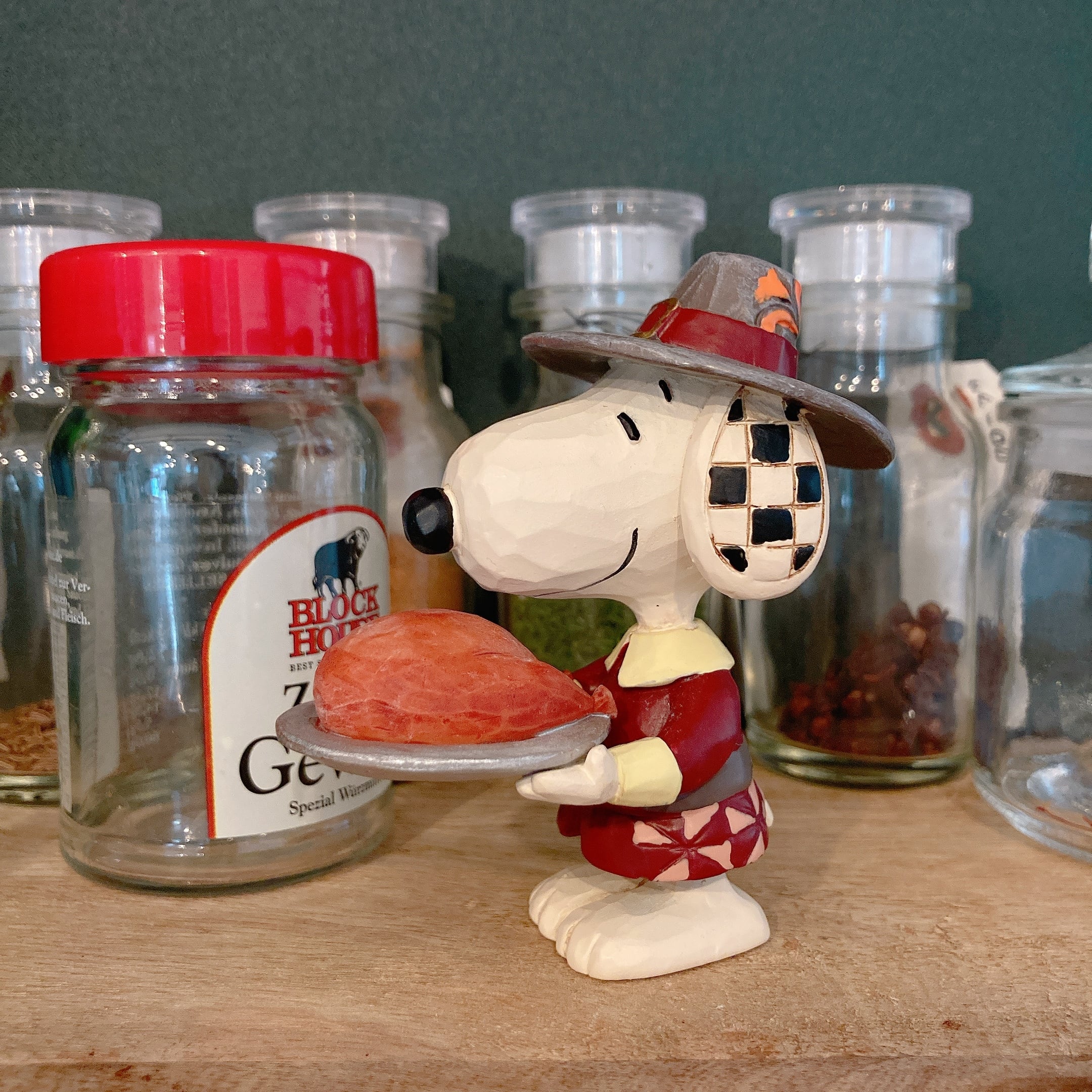 JIM SHORE PEANUTS スヌーピー ターキー Snoopy as Pilgrim Mini 置き物 フィギュア ピーナッツ インテリア アメリカ