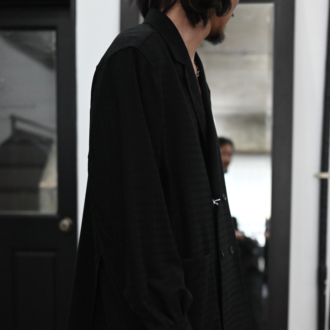 山内 / アラシャンカシミアシャドウチェック・ダブルシャツジャケット