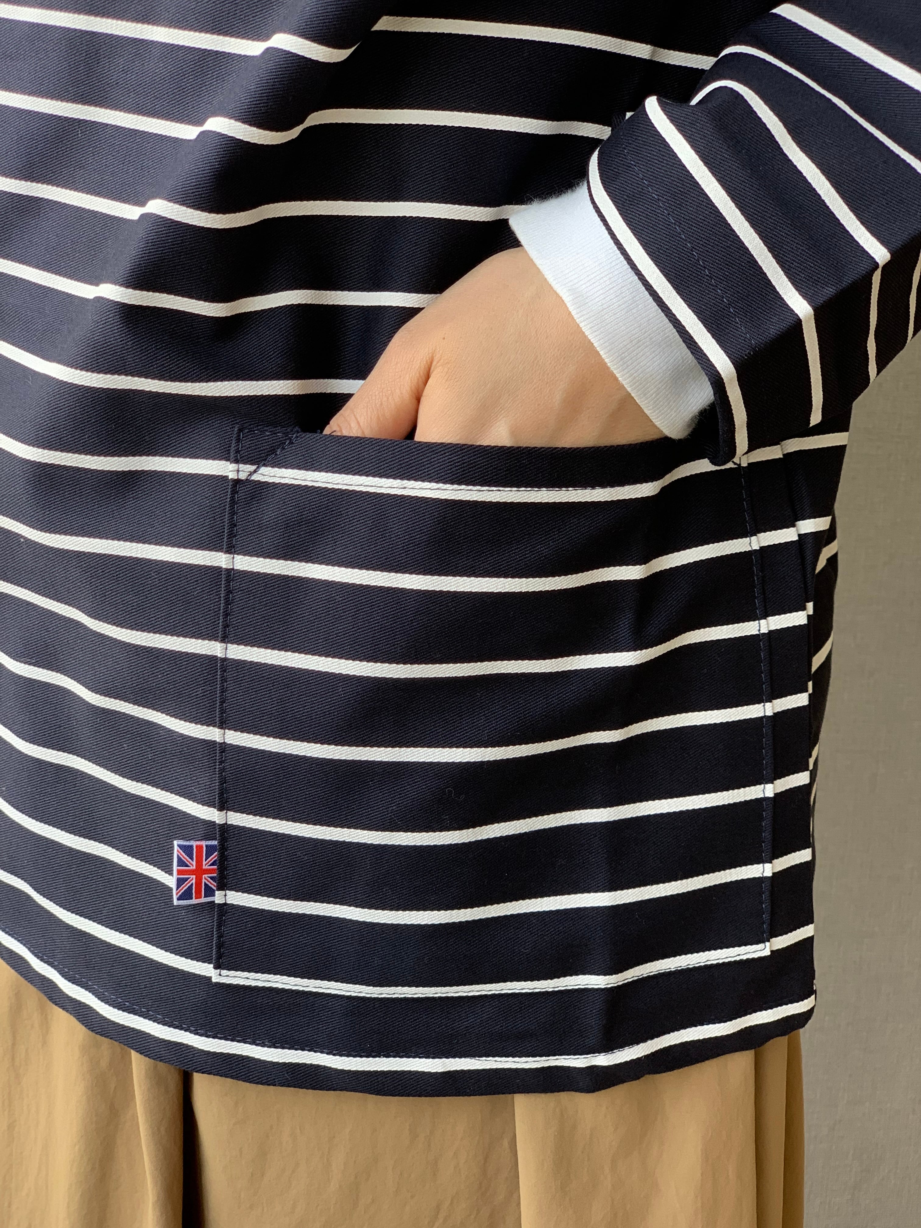 NEWLYN SMOCKS / ニューリンボーダースモック ROUND NECK SMOCKS