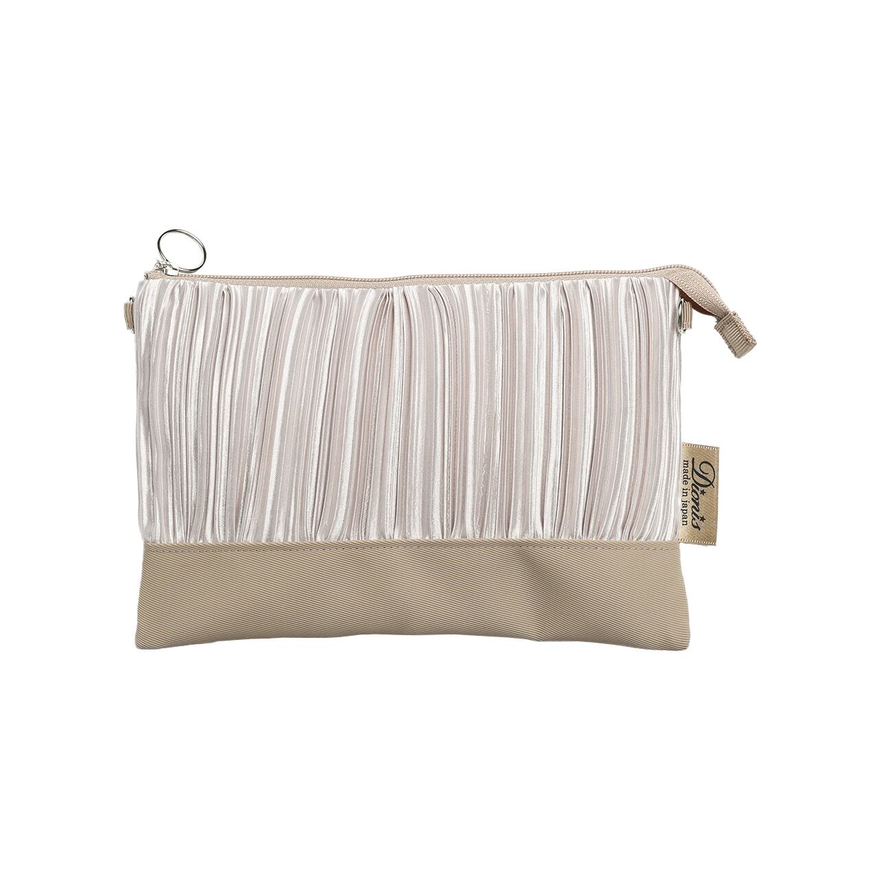 カラフルプリーツ2WAYポーチ(DSP-P912+)#560アッシュベージュ