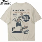 チューインガム　オーバーサイズ　Tシャツ