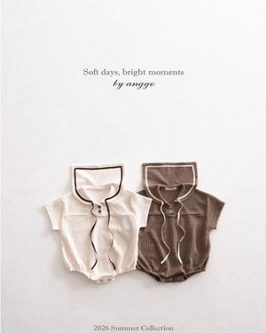 【即納】anggo sailor collar rompers