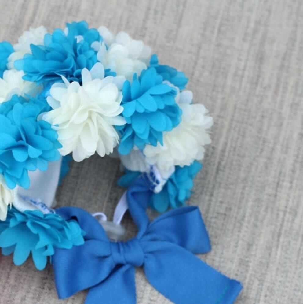 予約【HAPPYJJANGGU】Flower Cap《Blue》