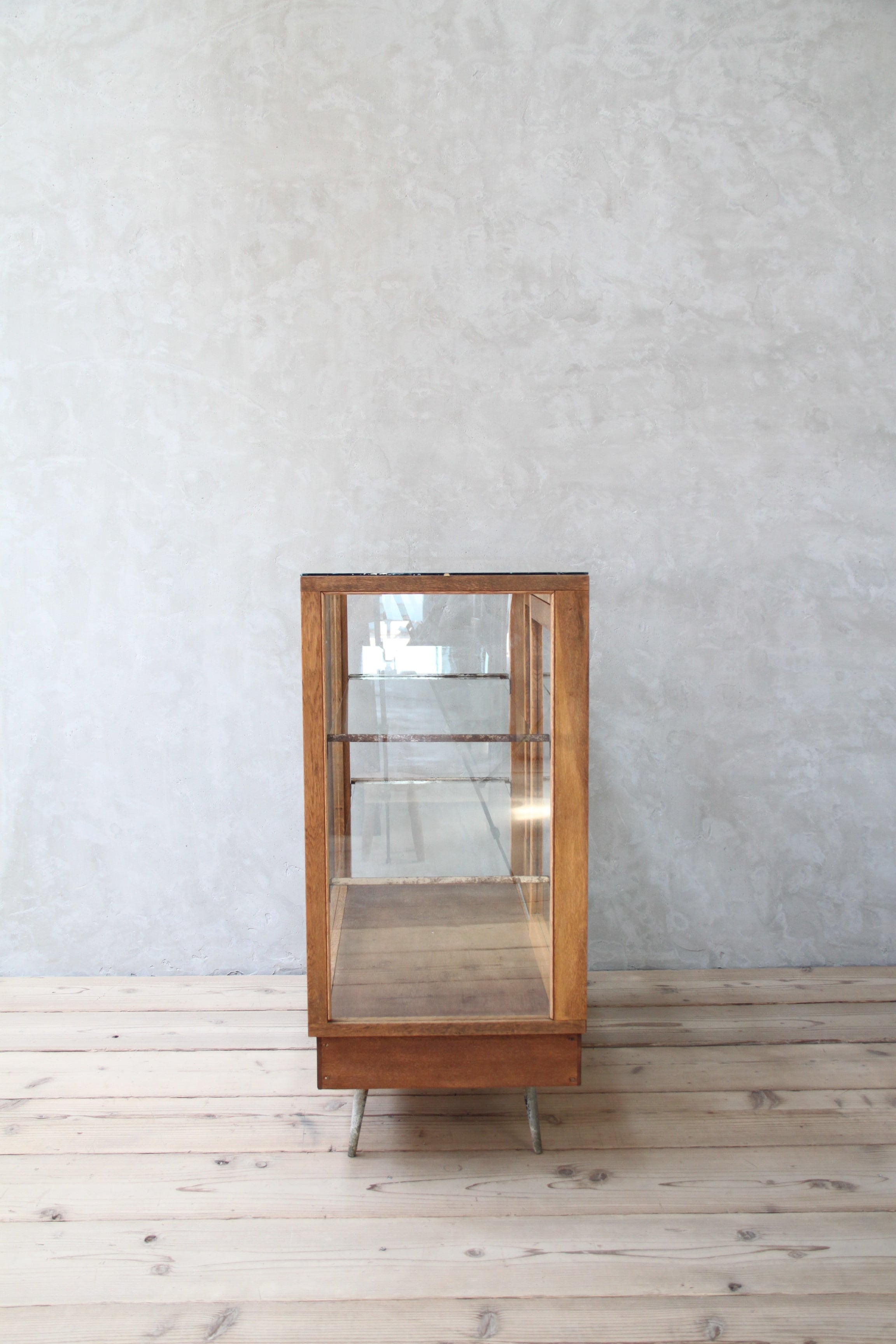 コンパクトなガラスショーケース 古家具/アンティーク/ガラスケース