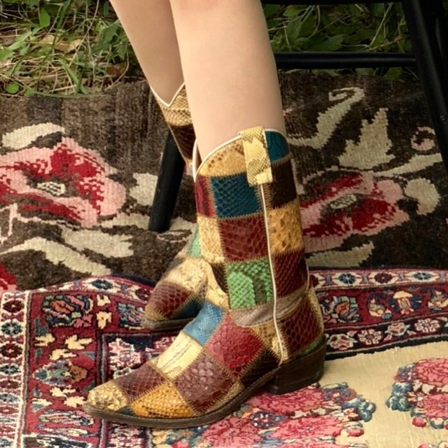 SENDRA Patchwork Python Boots