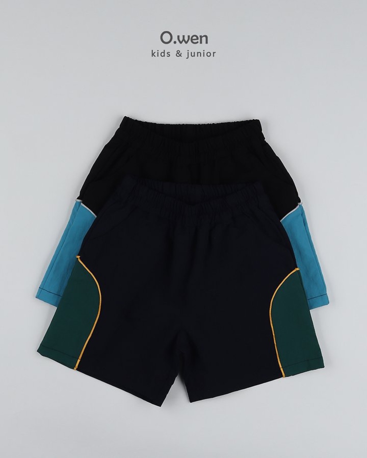 [O.wen] Kai Color Block Pants (JS/JM/JL/JXL) / [오웬] 카이배색팬츠 (JS/JM/JL/JXL)